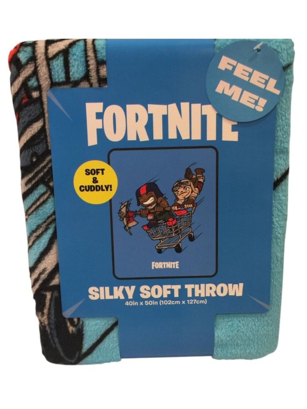 FORTNITE Battle Royale Silky Soft Throw Blue Gray 40" x 50"